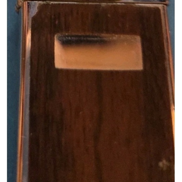 VINTAGE ZIPPO LIGHTER WOOD GRAIN STYLE FINISH - MONOGRAM Slim Line No Monogram - Picture 2 of 4